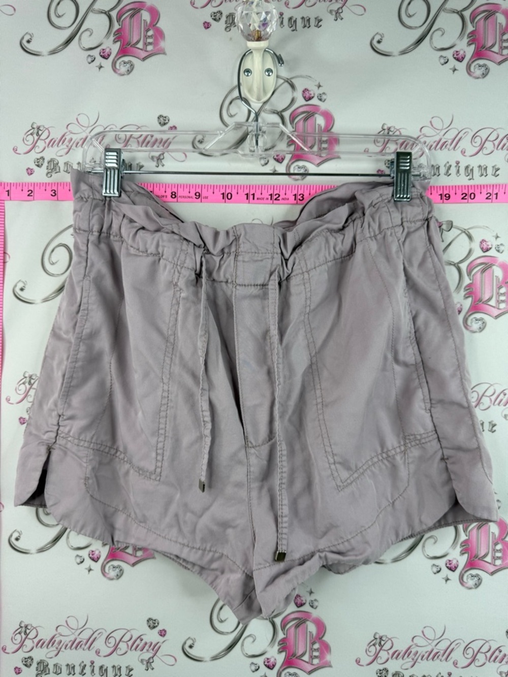 Dex High-Waist Paperbag Shorts in Mauve flowly summer comfy vacation